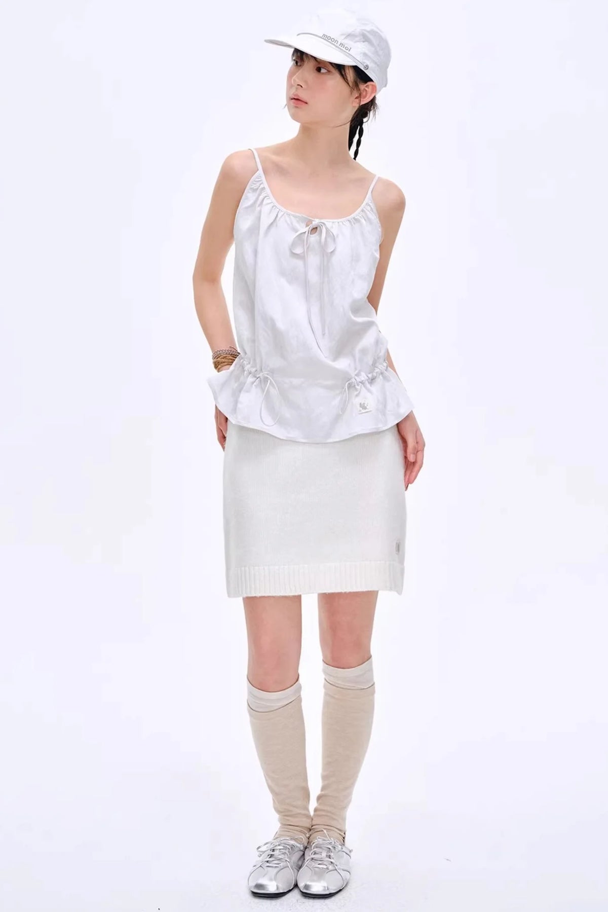 Heartbeat Dialogue Knit Skirt Set-Up