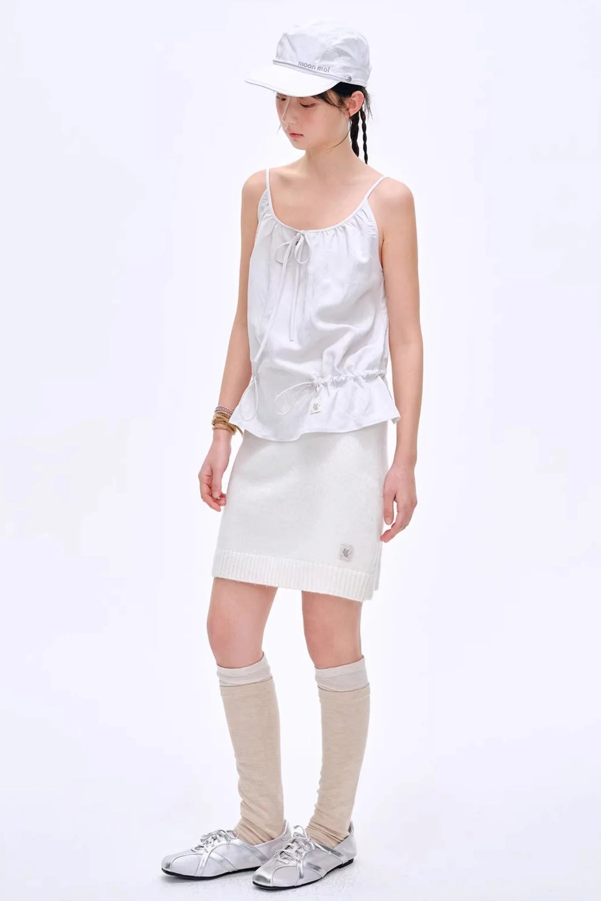 Heartbeat Dialogue Knit Skirt Set-Up