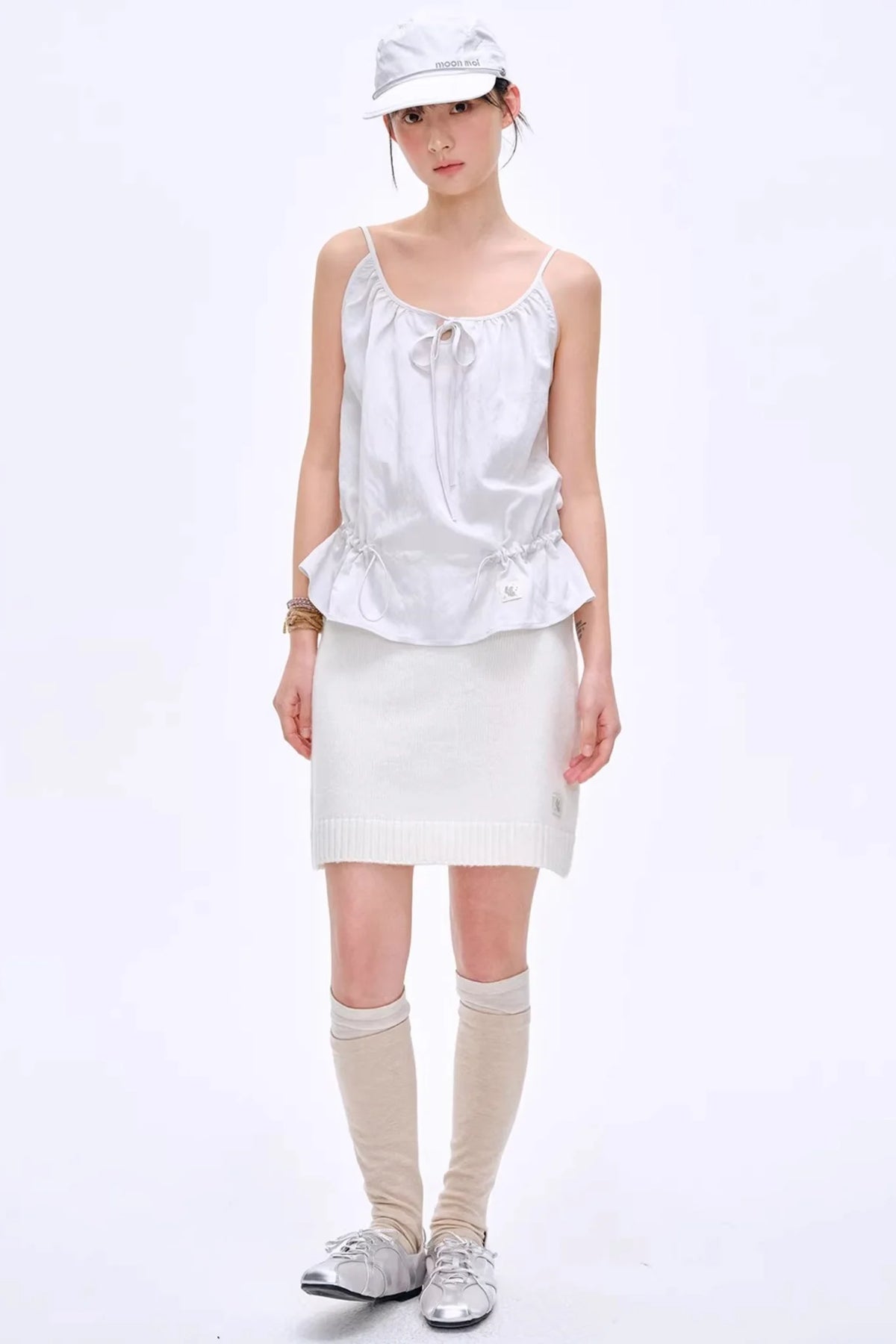 Heartbeat Dialogue Knit Skirt Set-Up