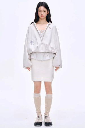 Heartbeat Dialogue Knit Skirt Set-Up