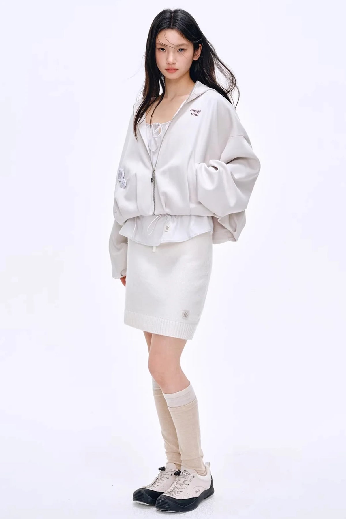Heartbeat Dialogue Knit Skirt Set-Up