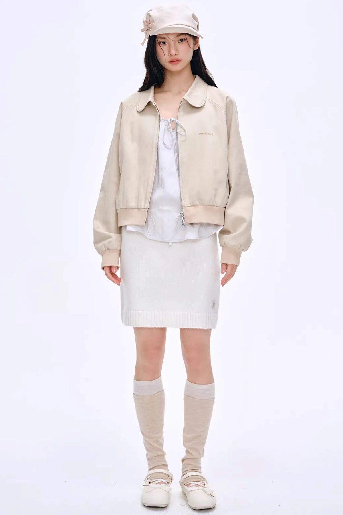 Heartbeat Dialogue Knit Skirt Set-Up