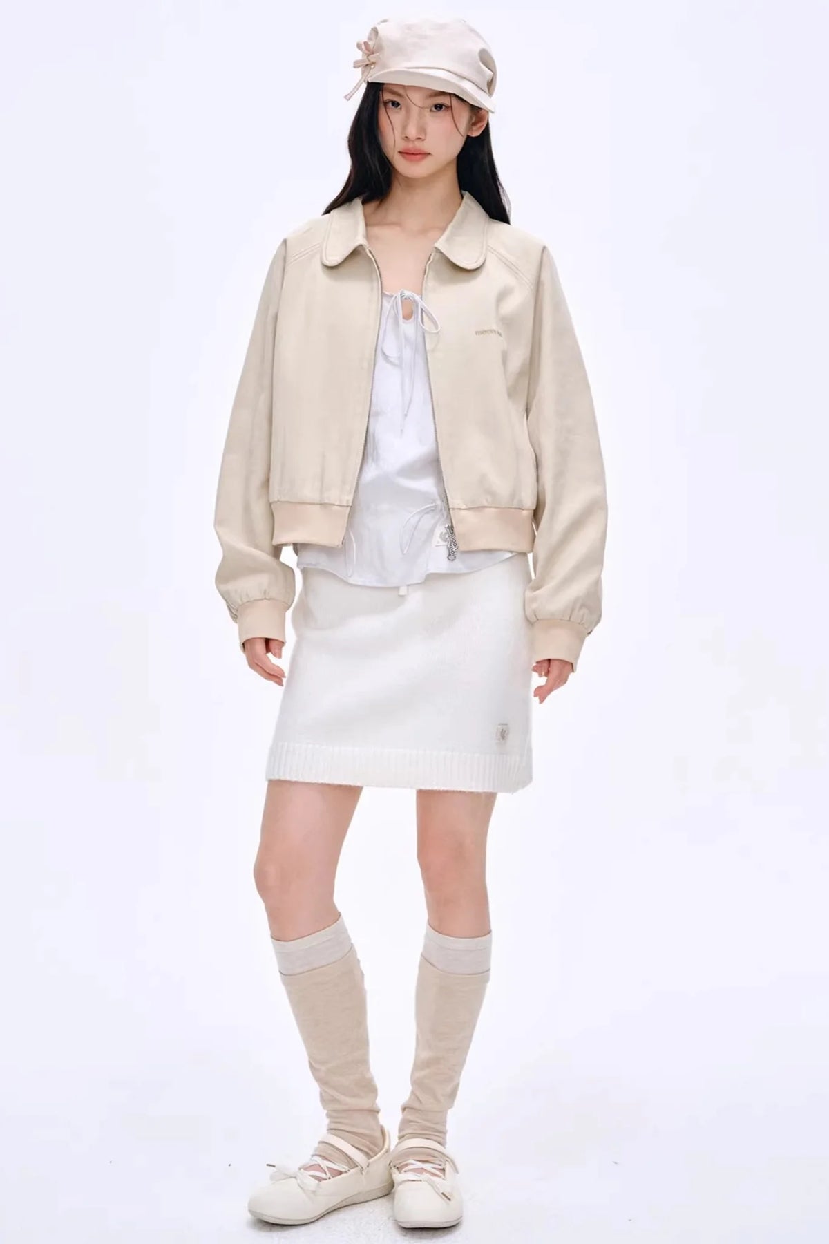 Heartbeat Dialogue Knit Skirt Set-Up