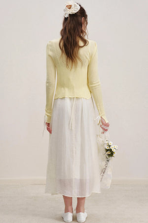 Heartfelt Sheer Knit Cardigan
