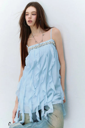 Heavy Beaded Acetate Dress