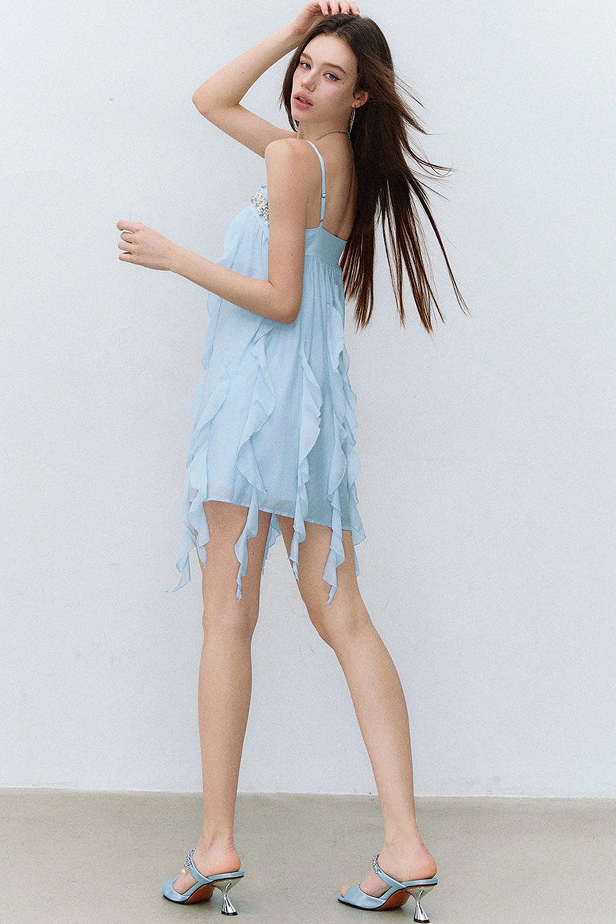 Heavy Beaded Acetate Dress