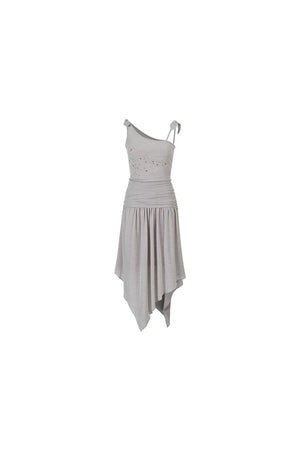 Heavy Beaded Irregular Dress