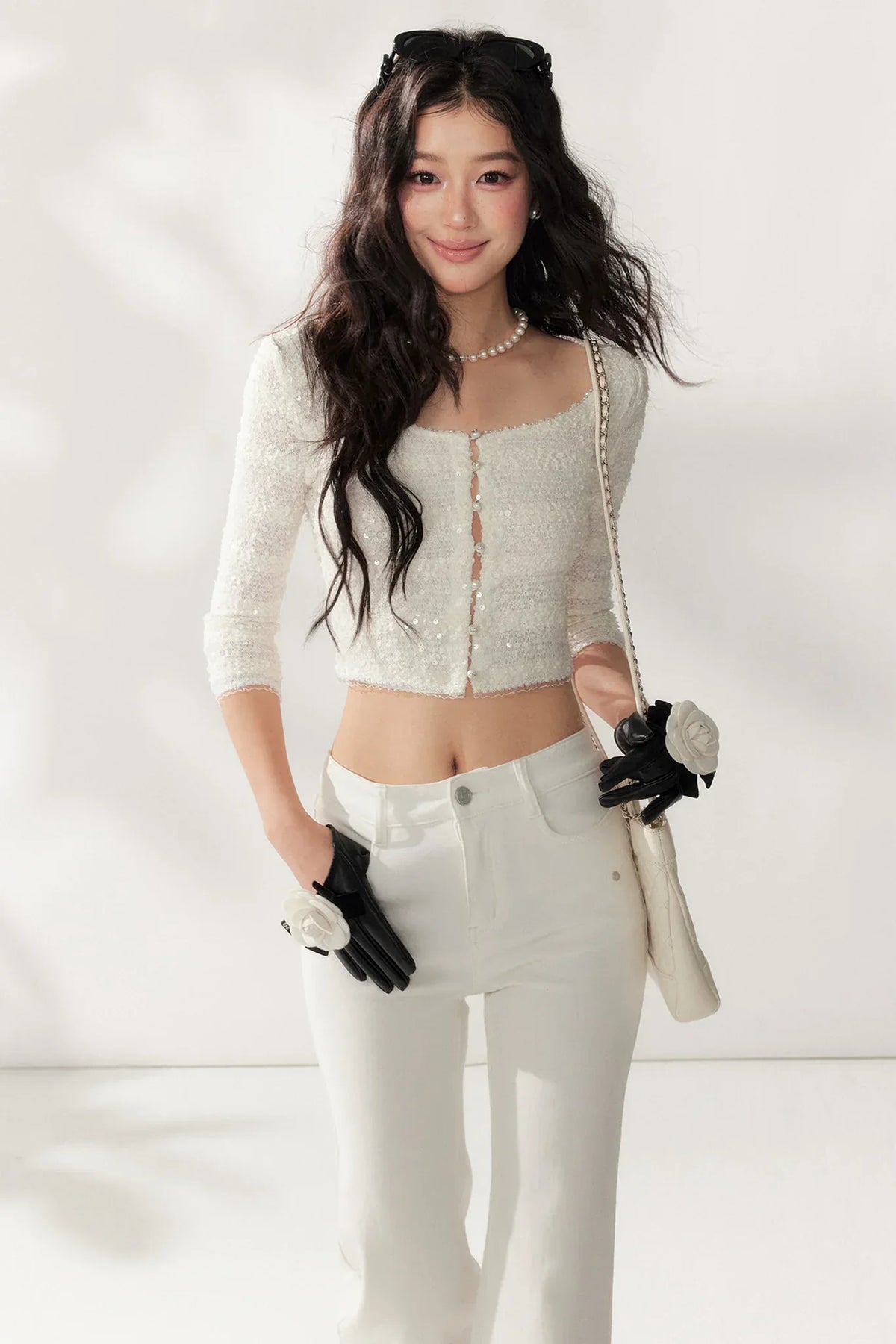 Heavy Beaded Lace Cardigan
