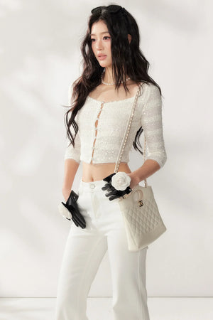 Heavy Beaded Lace Cardigan