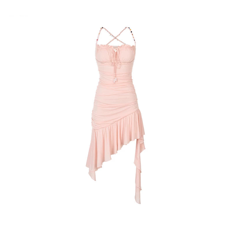 Heavy Beaded Mesh Dress