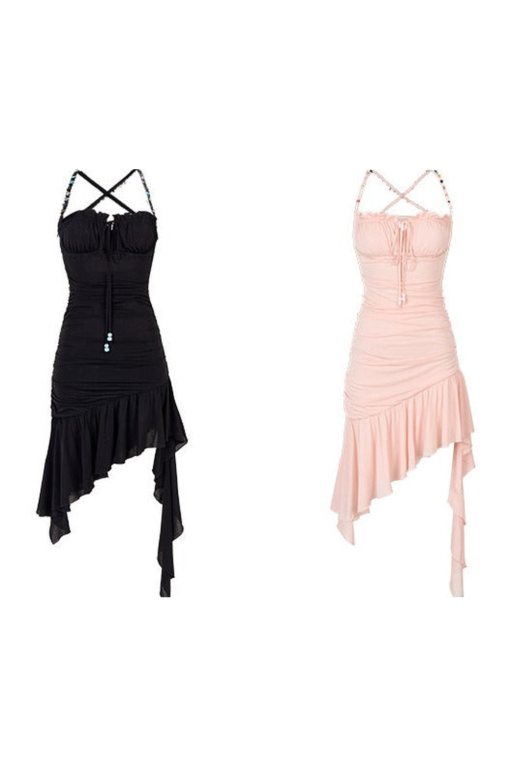 Heavy Beaded Mesh Dress