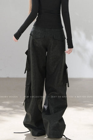 Heavy-Duty Leather Workwear Pants