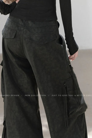 Heavy-Duty Leather Workwear Pants