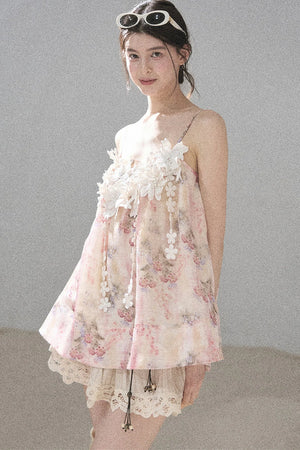 Heavy Embroidery Lace Mini Skirt