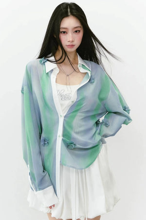 Heavy Floral Sun-Protective Shirt