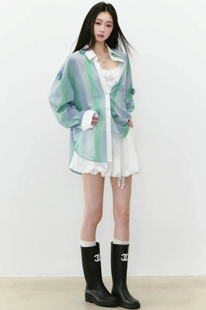 Heavy Floral Sun-Protective Shirt