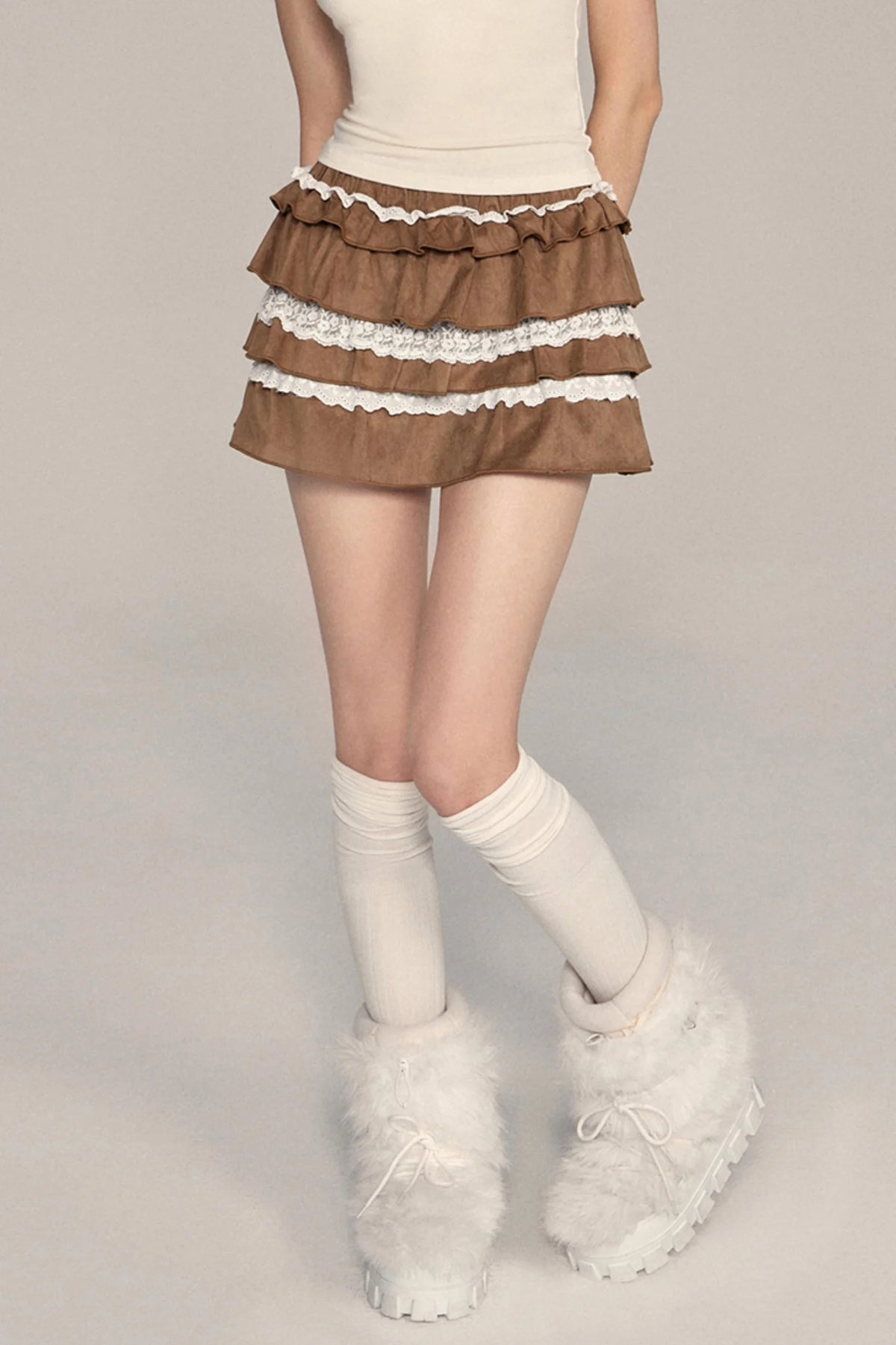 Heavy Industry Lace A-Line Skirt