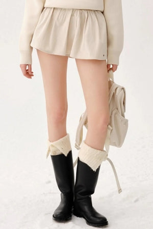 Heavy Wool Blend Slouch Socks