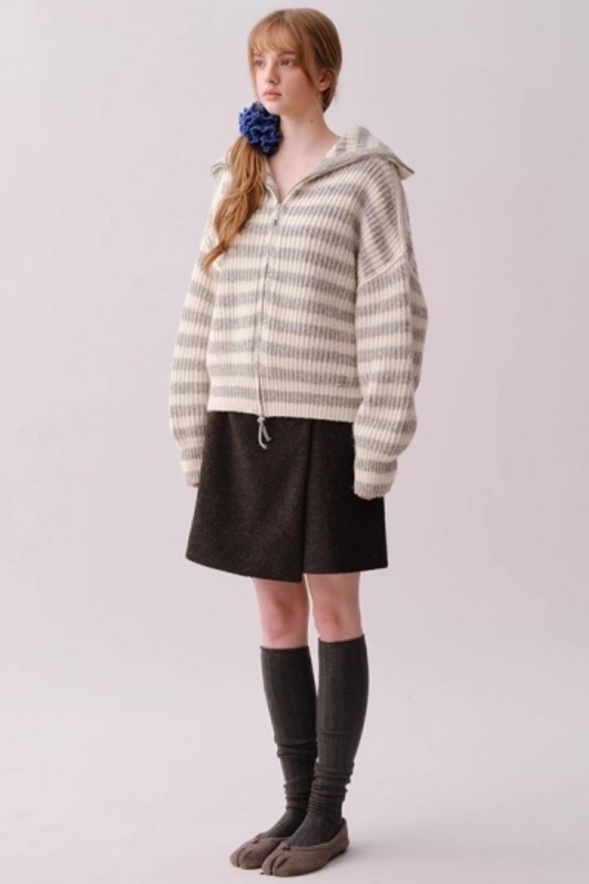 Heavy Woolen Patchwork Skirt