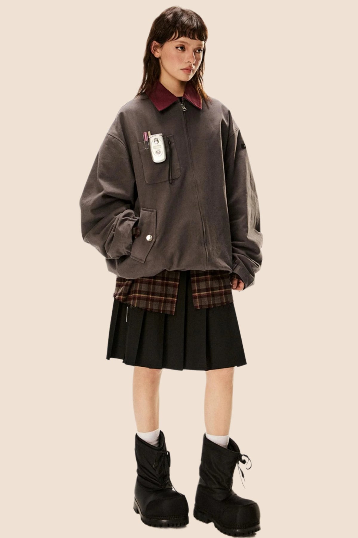 Heavyweight Cargo Trench Jacket