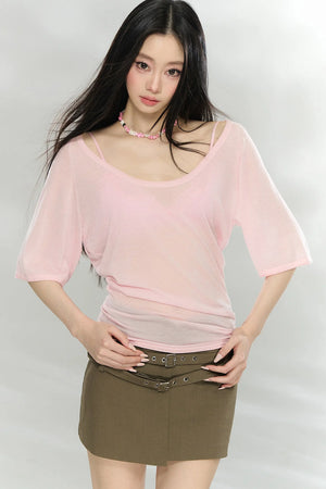 Heavyweight Lyocell Batwing Top