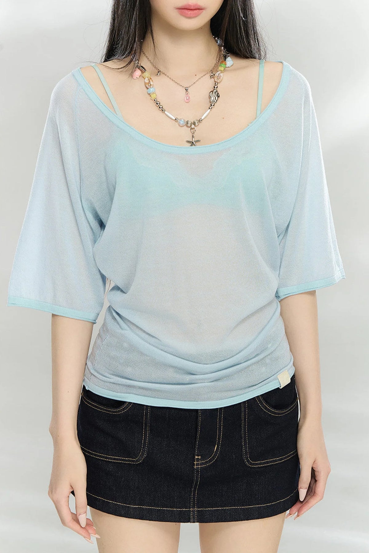 Heavyweight Lyocell Batwing Top