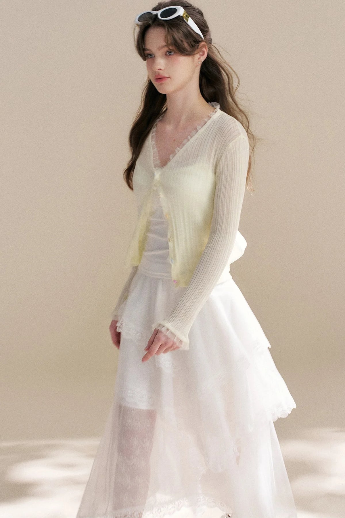 Heavyweight Tencel Lace Cardigan