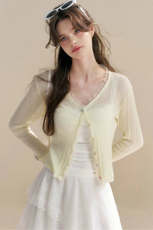 Heavyweight Tencel Lace Cardigan