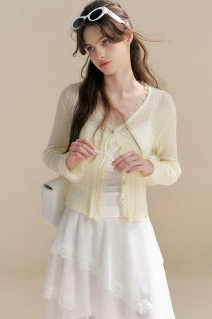 Heavyweight Tencel Lace Cardigan