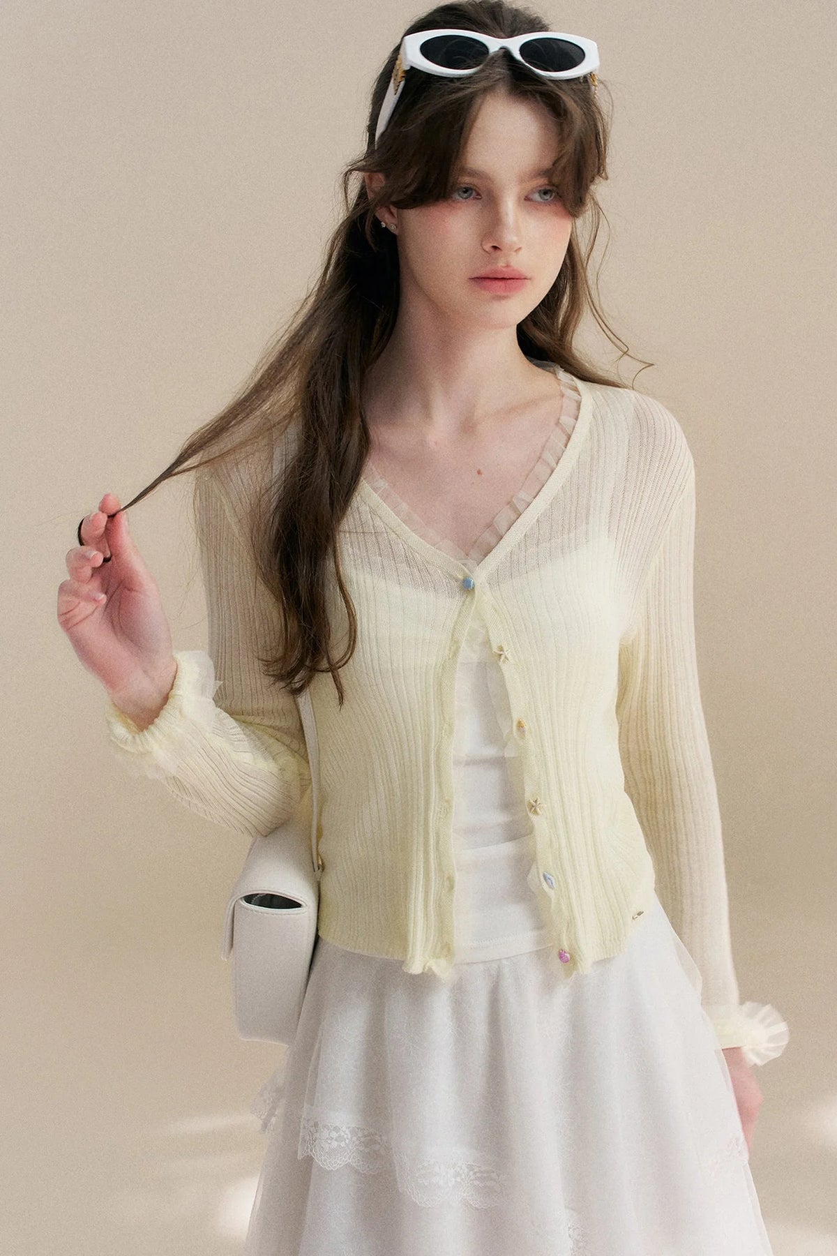 Heavyweight Tencel Lace Cardigan