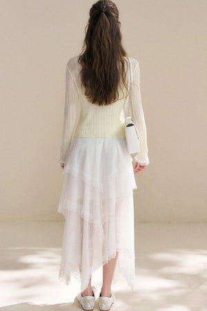 Heavyweight Tencel Lace Cardigan