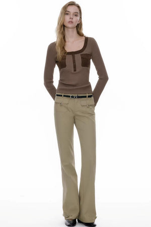 Henry Collar Knit Top