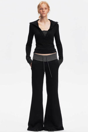 Henry Collar Knitted Top