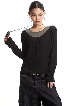 Henry Fake Two-Piece Sweater