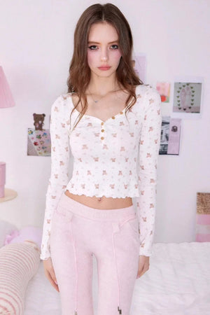 Henry Flared Long-Sleeve T-Shirt