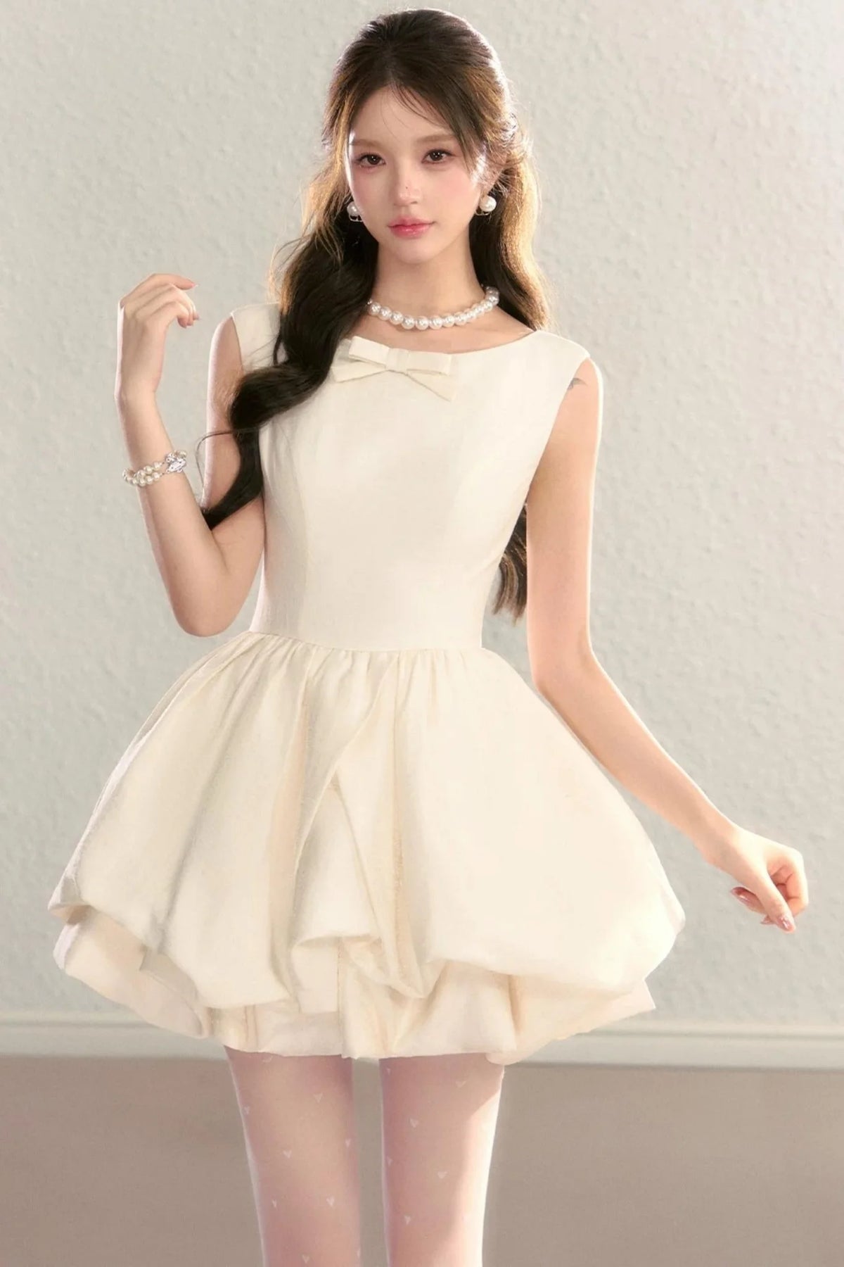 Hepburn Floral Puff Dress