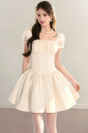Hepburn Floral Puff Dress
