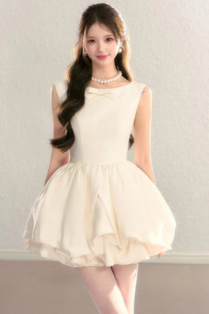 Hepburn Floral Puff Dress