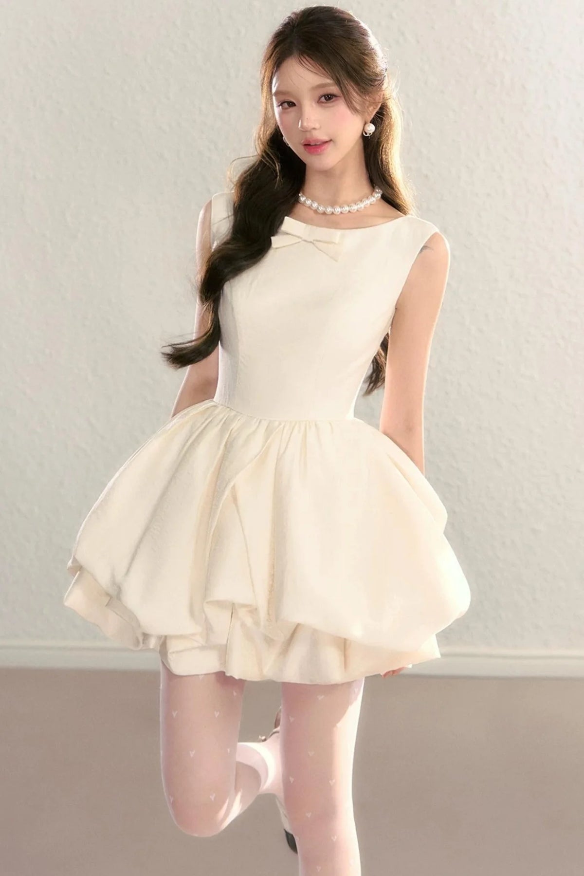 Hepburn Floral Puff Dress