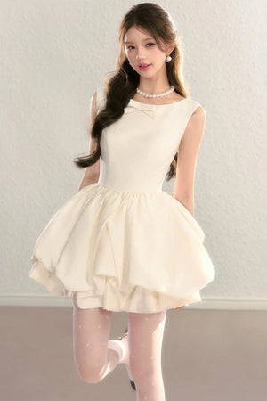 Hepburn Floral Puff Dress