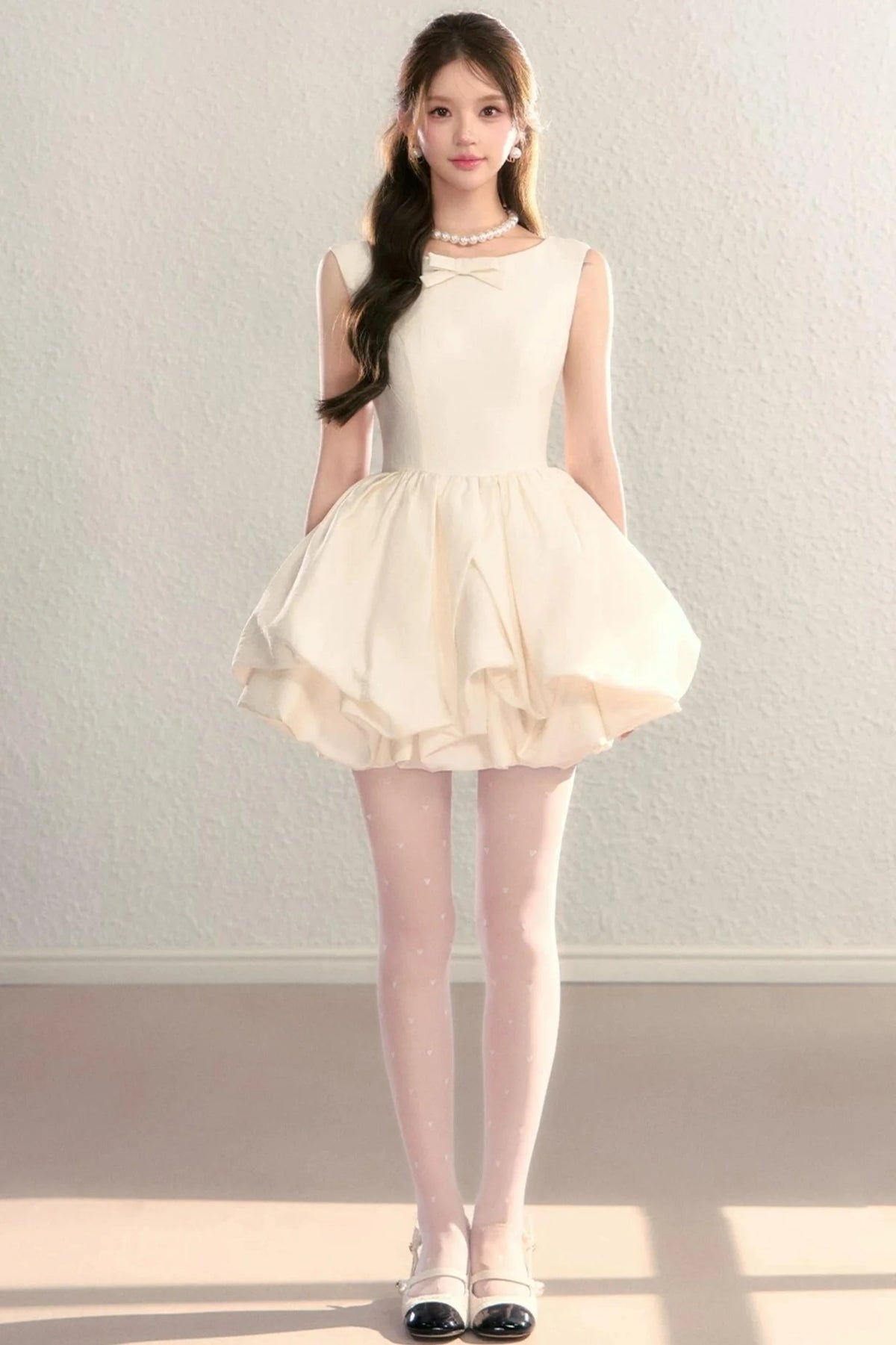 Hepburn Floral Puff Dress