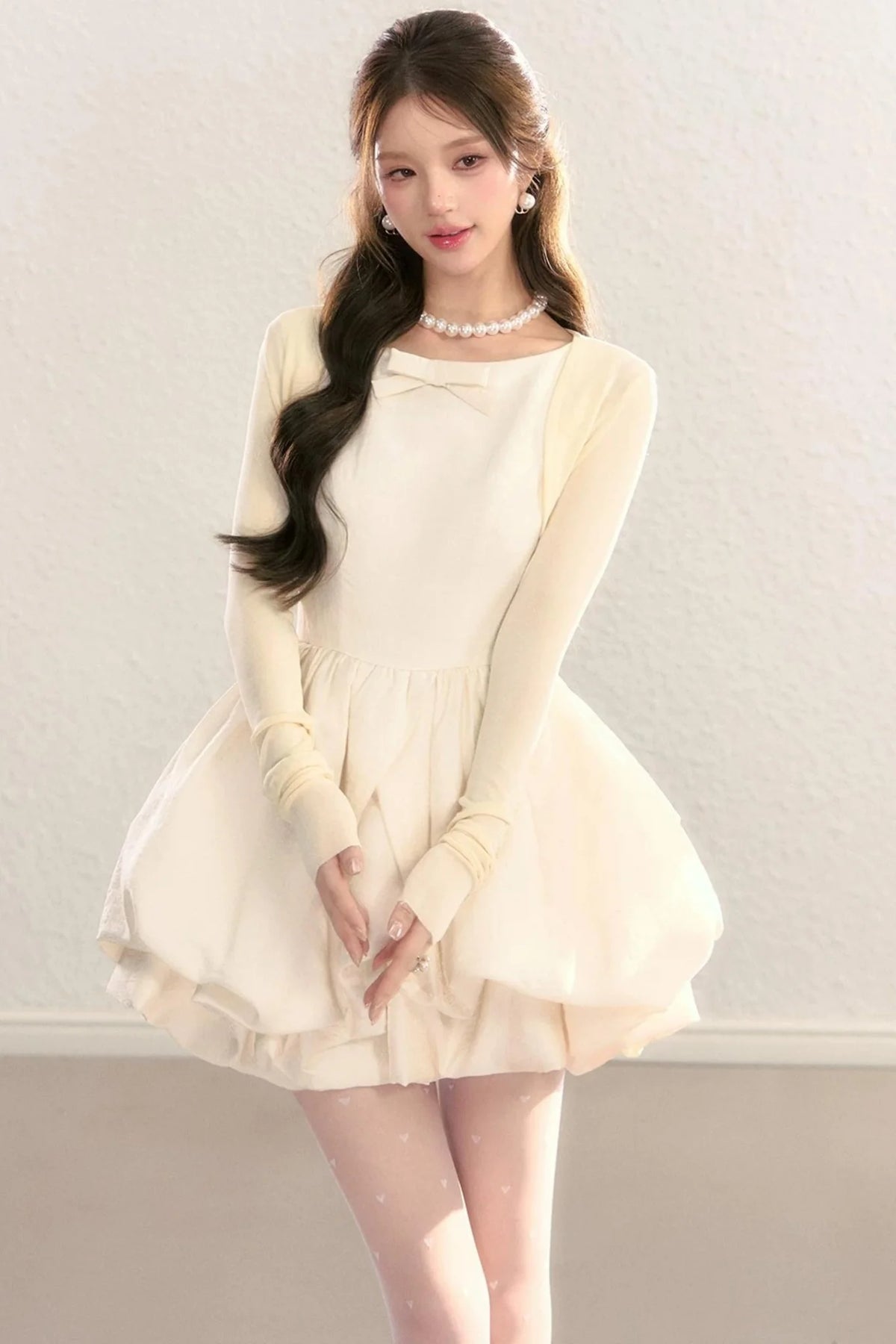 Hepburn Floral Puff Dress
