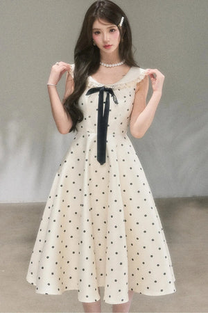 Hepburn Polka Dot Dress