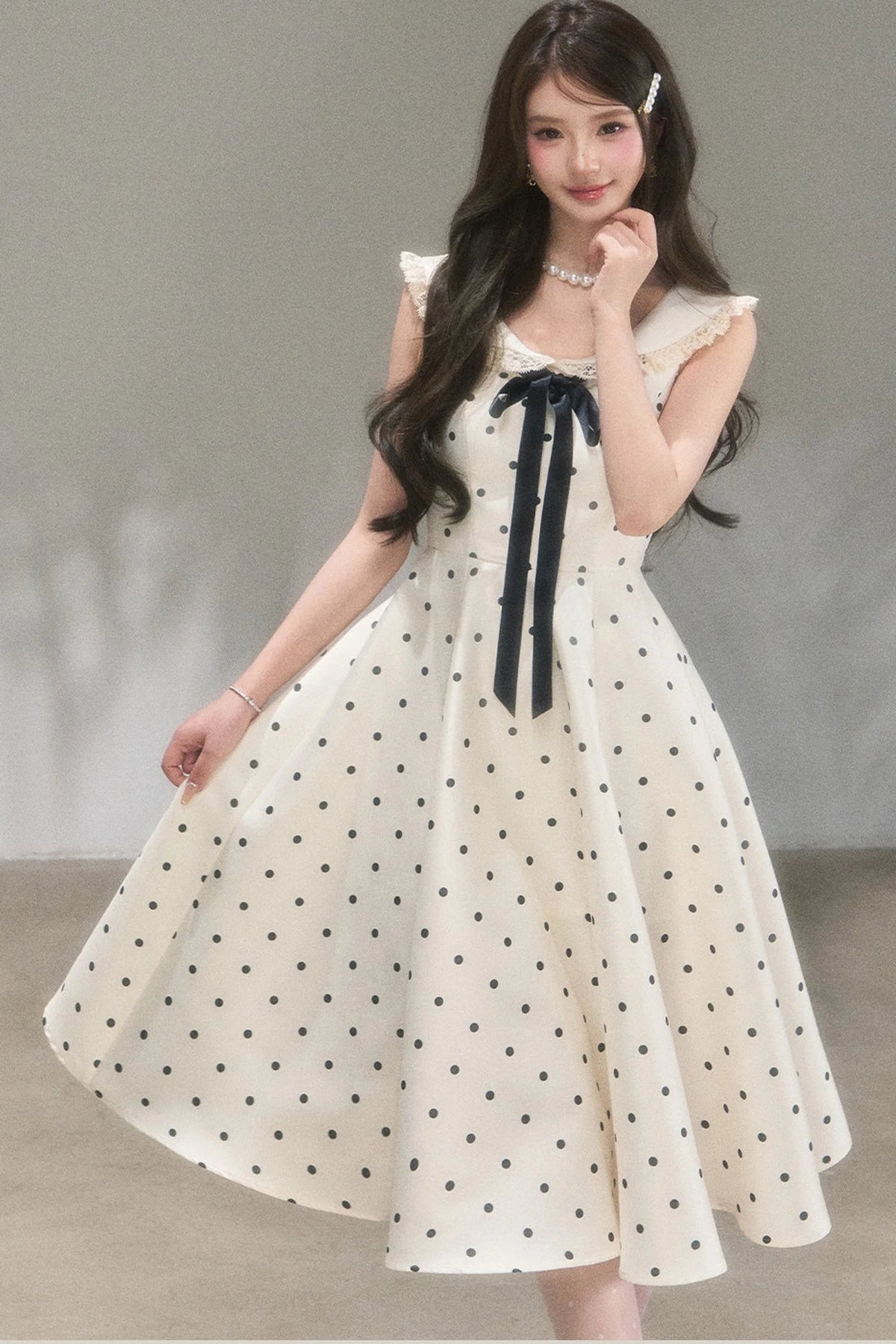 Hepburn Polka Dot Dress