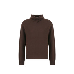 High Cashmere Wool Tricolor Knit Top