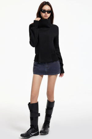 High Collar Slim Jacket Set-Up