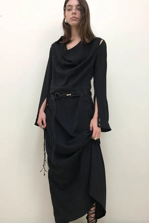 High-End Black Long Dress