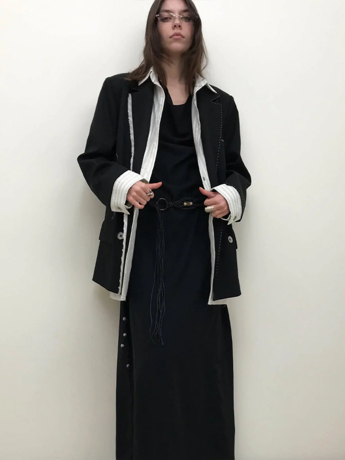 High-End Black Long Dress