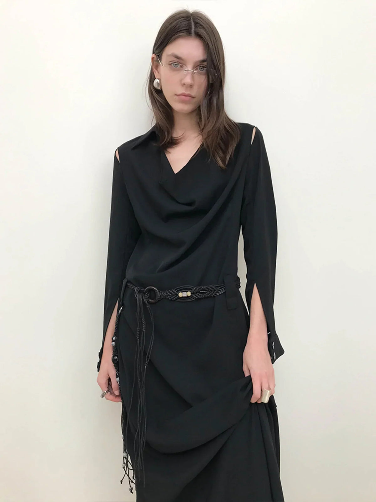 High-End Black Long Dress