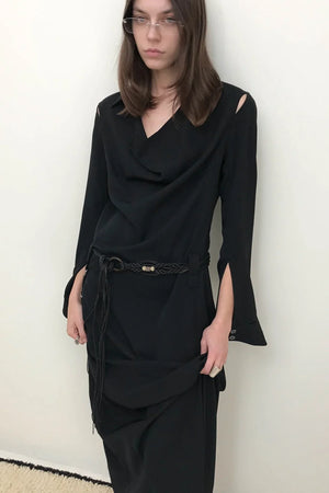High-End Black Long Dress